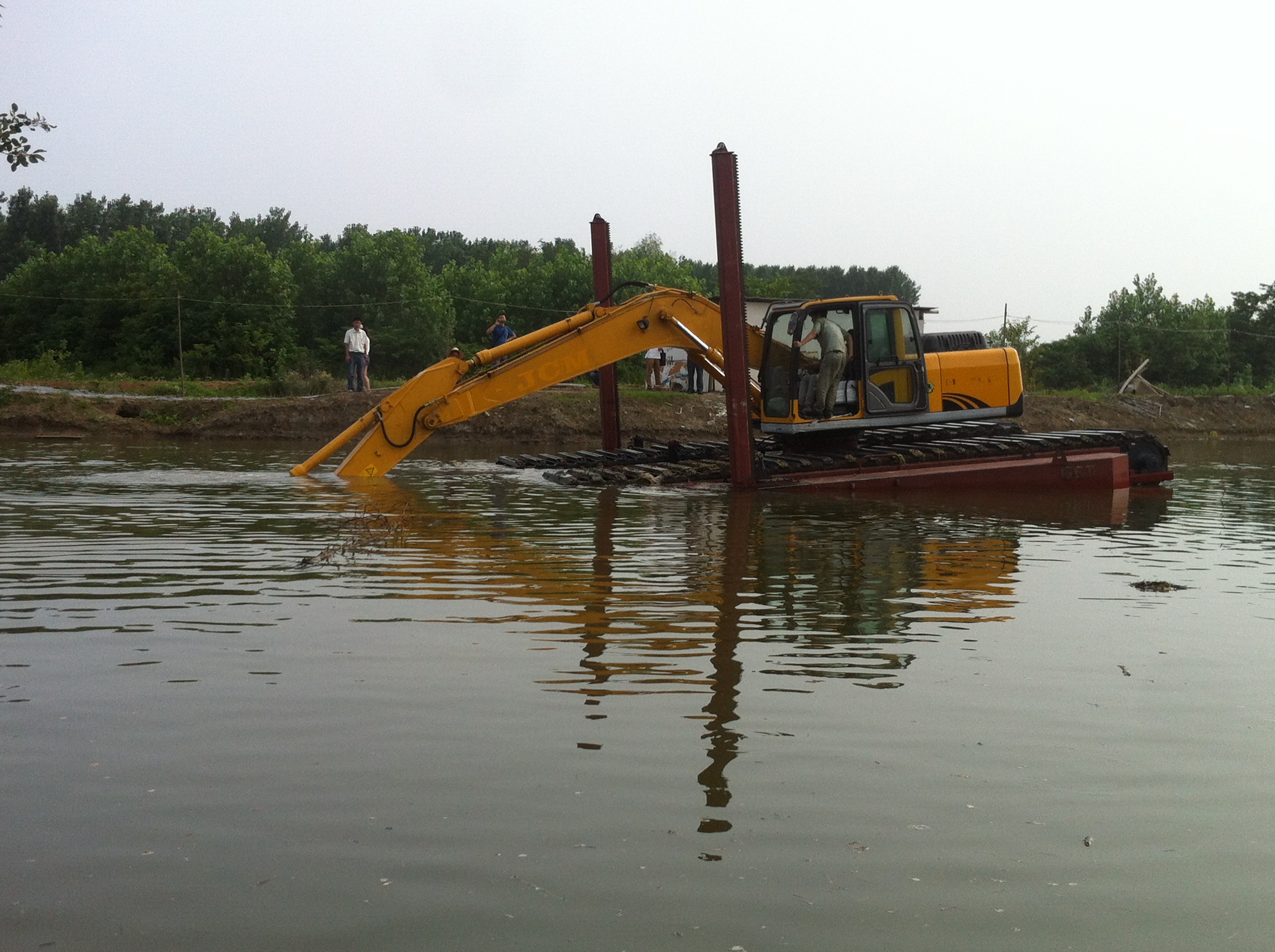 GET210深水側浮立柱配JCM挖掘機